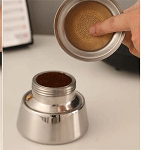 Kaffeekanne Edelstahl Mokka Kaffeemaschine Espressokocher für Home Office Kaffeezubehör
