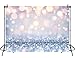 BINQOO 7x5ft Stylish Simplicity Bling Bokeh (Not Glitter) Backdrop Graduation Silvery White Spots Photography Background Baby Shower Birthday Carnival Party