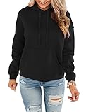 ORANDESIGNE Women's Casual Color Block/Solid Hoodies Long Sleeve Pullover Tops Loose Lightweight Swe