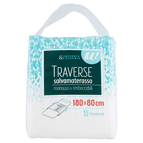 U! Confronta & Risparmia Traverse Salva Materasso, 80 x 180cm, 15 pezzi