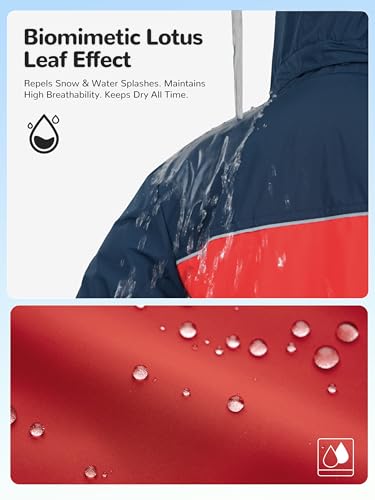 Image of PAMLULU Boys Winter Coats Waterproof Breathable Snowboarding Ski Jackets Fleece Lined Hooded Rain Coat for Kids