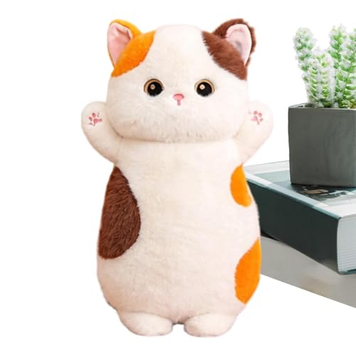 Peluche chat coussin pour décorer le salon et siester sur le lit