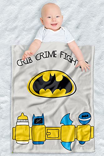 Image of LOGOVISION Batman Lightweight Baby Blanket, 30"X40", Crib Crime Fighter Unisex for Infants Girls & Boys