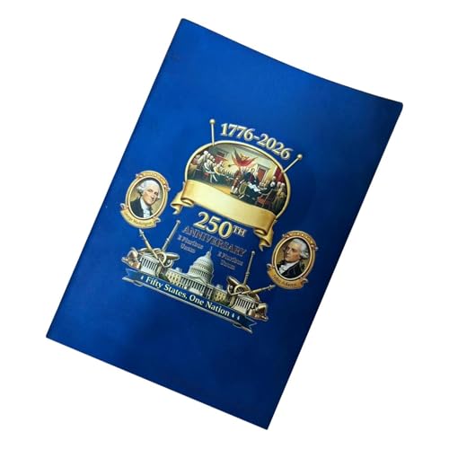 �n�[�h�J�o�[�m�[�g - 250th Patriotic Hardcover Collectible | U.S. Historical Memorative Notebook - �������[�R���N�V���� ��l �e�B�[�� �L�b�Y �z�[�� �I�t�B�X �����p