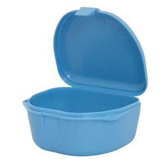 Zirc Dental 25X550N Retainer Boxes Neon Blue Regular 3"W X 1.5"D 12/Pk