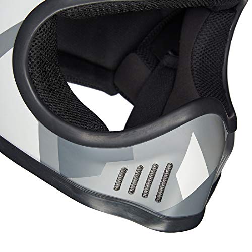 Image of Royal Enfield Enduro Full Face Helmet with clear Visor Cool Grey, Size: L(59-60cm)