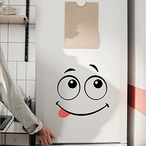 8 Blatt 30*21cmPersonalisierte Mülltonnen-Aufkleber, witzige Augen-Aufkleber für Mähroboter, Kühlschrank & Co. - lustige Motive, dekorative Wandsticker und selbstklebende Designs für jede Mülltonne!