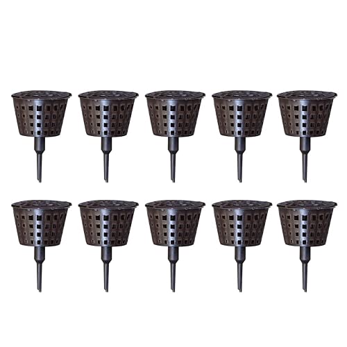Boîte de Panier d'engrais en Plastique 10pcs avec Couvercle pour Plante de bonsaï de Jardin