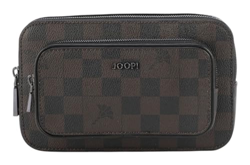 Sac banane JOOP! Cortina Piazza Emir marron foncé | Finition haut de gamme texturée