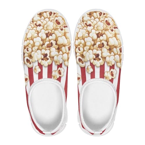 Cute Slip-On Walking Shoes for Children Soft Casual Flat Non-Slip Shoes Low-Top Outdoor Sneakers Boys Girls US Size 11-152