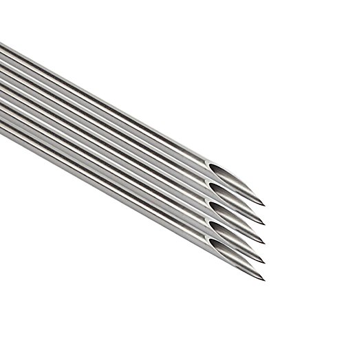 Ruifan 5 Pack Professional Piercing Kit Sterilized Body Piercing Needle for Septum Belly Navel Nose Eyebrow Lip Nipple Ear Sizes 14g