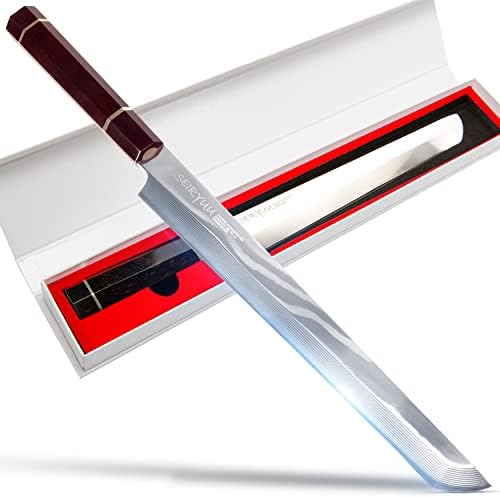 Coltello Nakiri Damasco Yamomoto – 18 Cm In Acciaio S35VN Per Verdure