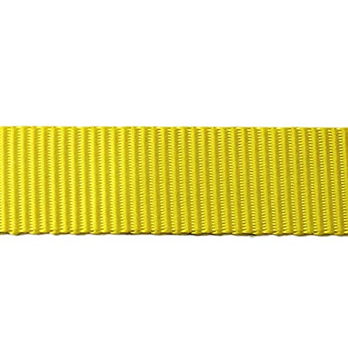 アヴィエラン(AVIELAN) ラッシングベルト 50mm幅 Jフック 巻取 9m 固定 1.5m イエロー (強化タイプ)