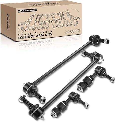 A-Premium Set of 4, Front & Rear Sway Bar Links Kit Stabilizer Bar Links Compatible with Chevrolet Equinox 2005-2006, Pontiac Torrent 2006, Saturn Vue 2002-2007