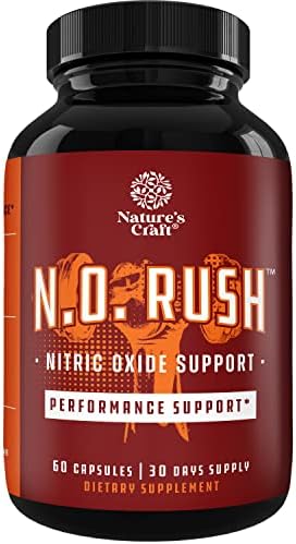 Energizing Nitric Oxide Supplement for Men - Nitric Oxide Pills for Men with L-Arginine L-Citrulline Amino Acids for Intense Muscle Growth Performance Endurance and Recovery