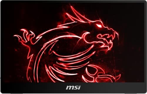 MSI Optix MAG162V Gaming IPS Monitor - 15.6 Inch, 16:9 Full HD (1920 x 1080), IPS, 60Hz, HDMI, Type-C, Frameless, Less Blue light, Portable Monitor, Black