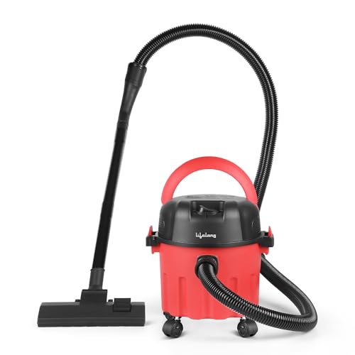 Lifelong 10 Litre Foam Vacuum Cleaner for Home 1000W,Wet&Dry Floor Cleaner Brush with Blower Function for Home/Office/CarUse 16Kpa Suction Power,Multiple Accessories for Sofa,Bed&Floor Carpet,1 Count