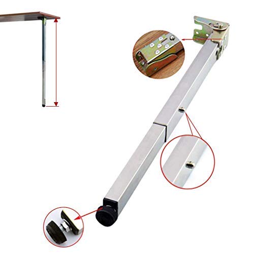 Partes de muebles sofá patas de los muebles pies mesa de acero inoxidable piernas, patas de los muebles ajustables, plegamiento del metal cenar Pies de mesa, plegable telescópica Bar patas de la mesa,