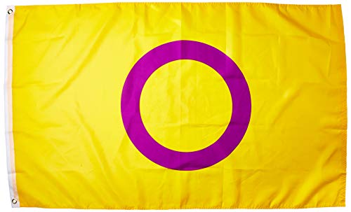Flags Importer Intersex Pride - Bandera de poliéster de 3 x 5 pies, multicolor