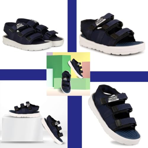 Image of ARCHID Kids Boys Sandals with Back Strap | Lightweight EVA Sole | Comfortable Anti-Slip Casual Sandals for Boys | Outdoor, Indoor, Travel & Everyday Footwear