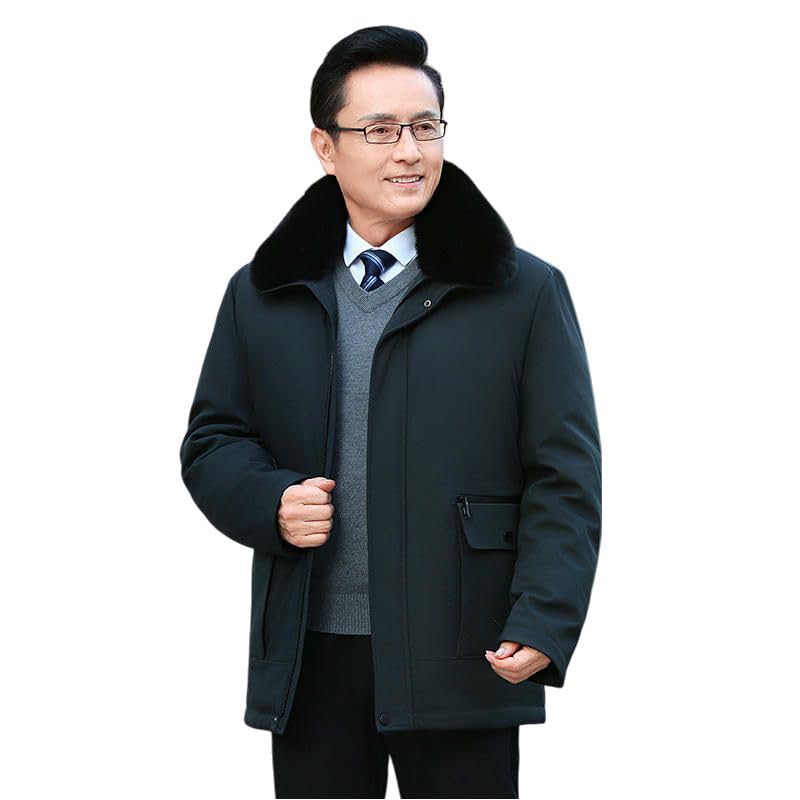 Chaqueta acolchada informal para hombre con forro extraíble para invierno 3