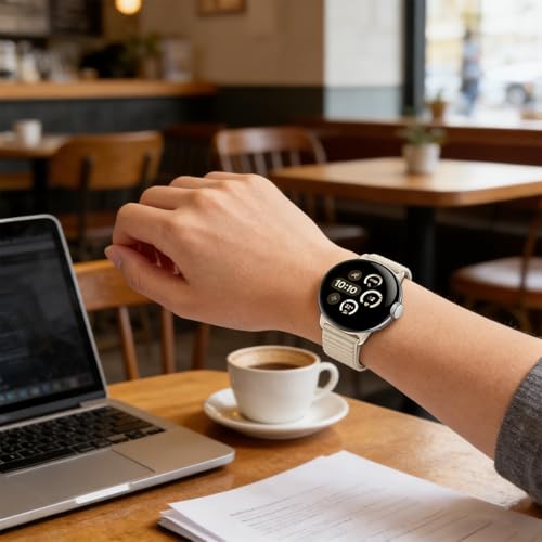 Image of Sundara Nylon Sport Bracelet compatible with Google Pixel Watch 4 3 2 1 flexible seamless adjustable bracelet compatible with Google Pixel Watch 41mm 45mm