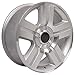 OE Wheels CV84 22 Inch Rims and Tires Fit Tahoe Style 6x139.7 22x9 Gloss Silver Machined - Hollander 5291 - TerraMax RT 285/45-22 (Set of 4)