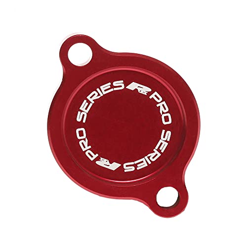Couvercle de filtre à huile RFX Pro rouge pour Kawasaki KXF250 2005-2023