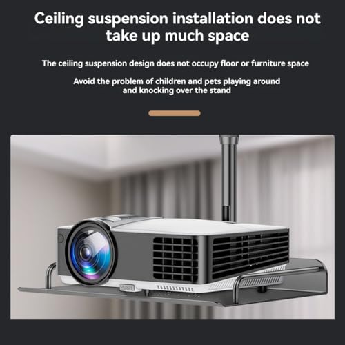 Soporte universal para proyector que soluciona problemas de espacio con su bandeja ajustable 5