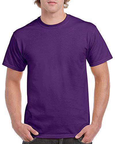 T-shirt Gildan violet taille L la solution confort anti-déformation pour adulte