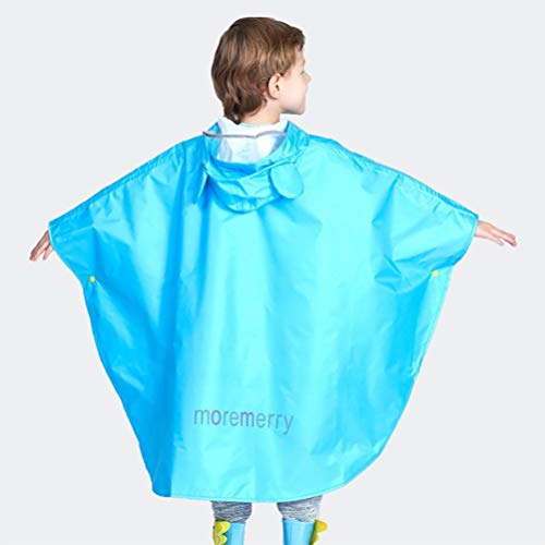 Pretyzo Capa de chuva infantil impermeável, poncho de chuva, manga elástica, capa de chuva, proteção