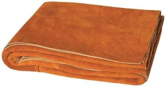 Welding Blanket-Leather, 3.0 oz/sq yd, 150 Degrees F Withstand Temp., Without Grommet-G9906885
