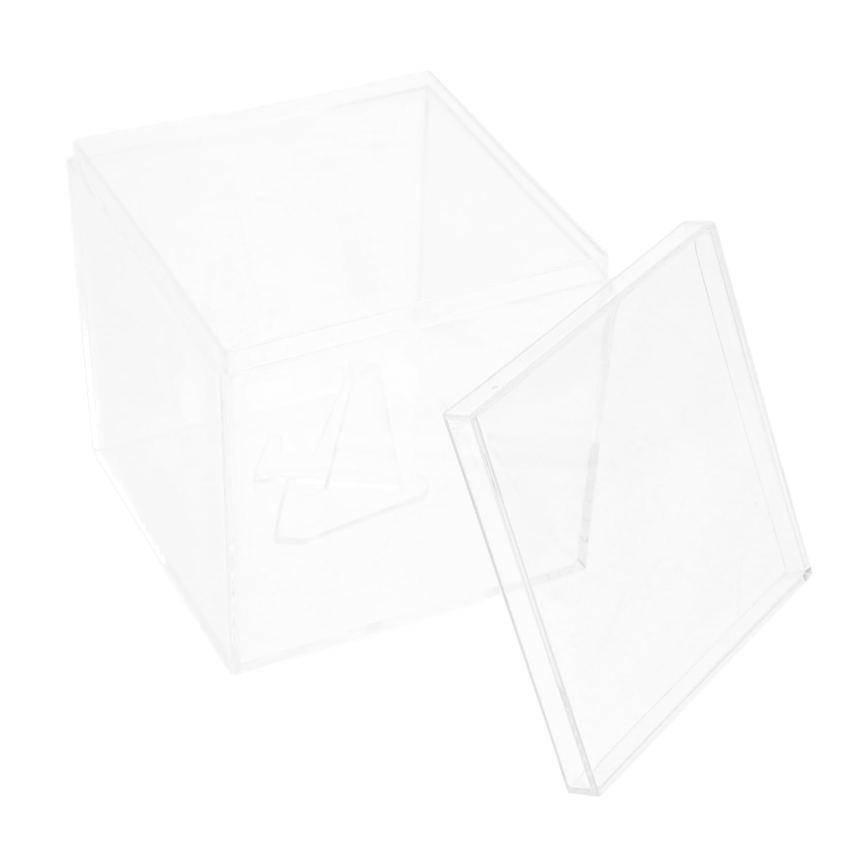 Kisangel 5 Pièces boîte d'affichage Plusieurs Afficher Petit Support de médiator pour Guitare Prendre Dur Cas avec Support de Stockage Porte-médiator Acrylique Transparent
