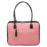 Mango Tango Quilt in Faux Suede Luggage Laptop Bag - Notebook carrying case - black