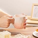 Porcelain Coffee Mugs, Multicolor, Set of 6, 12oz | Hand-Pinch Textured Ceramic, Microwave & Dishwasher Safe, Non-Toxic, Stylish Gift