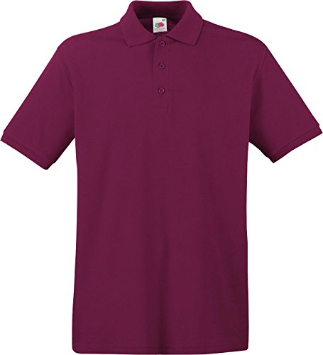 Price comparison product image Fruit of the Loom Premium Polo Burgundy XL