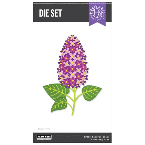 Matrices de découpe Lilas Hero Arts pour embellir vos albums photos de mariage