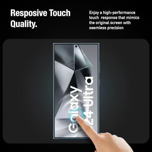 Image of Supershieldz NeoGuard Tempered Glass Screen Protector Guard for Samsung Galaxy S24 Ultra - Case-Friendly, Easy Installation