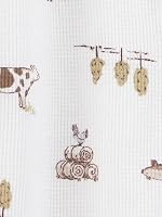 Simple Joys by Carter's Neutral 2-way Zip Thermal Footed Sleep and Play, Pack of 2, Brown Farm, 0-3M — image 5