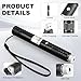 JANHER High Power Green Laser Pointer with Removable Star Cap, Long Range Single Pinpoint Mode, Built-in USB Rechargeable Lazer for Astronomy, Hiking, Presentations and Interactive Cat Toy