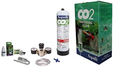 Aquili CO225 Co2 Kit with 2 Pressure Reducer and US Cylinder and Jet 600 Gr, Classic Model, Multicoloured