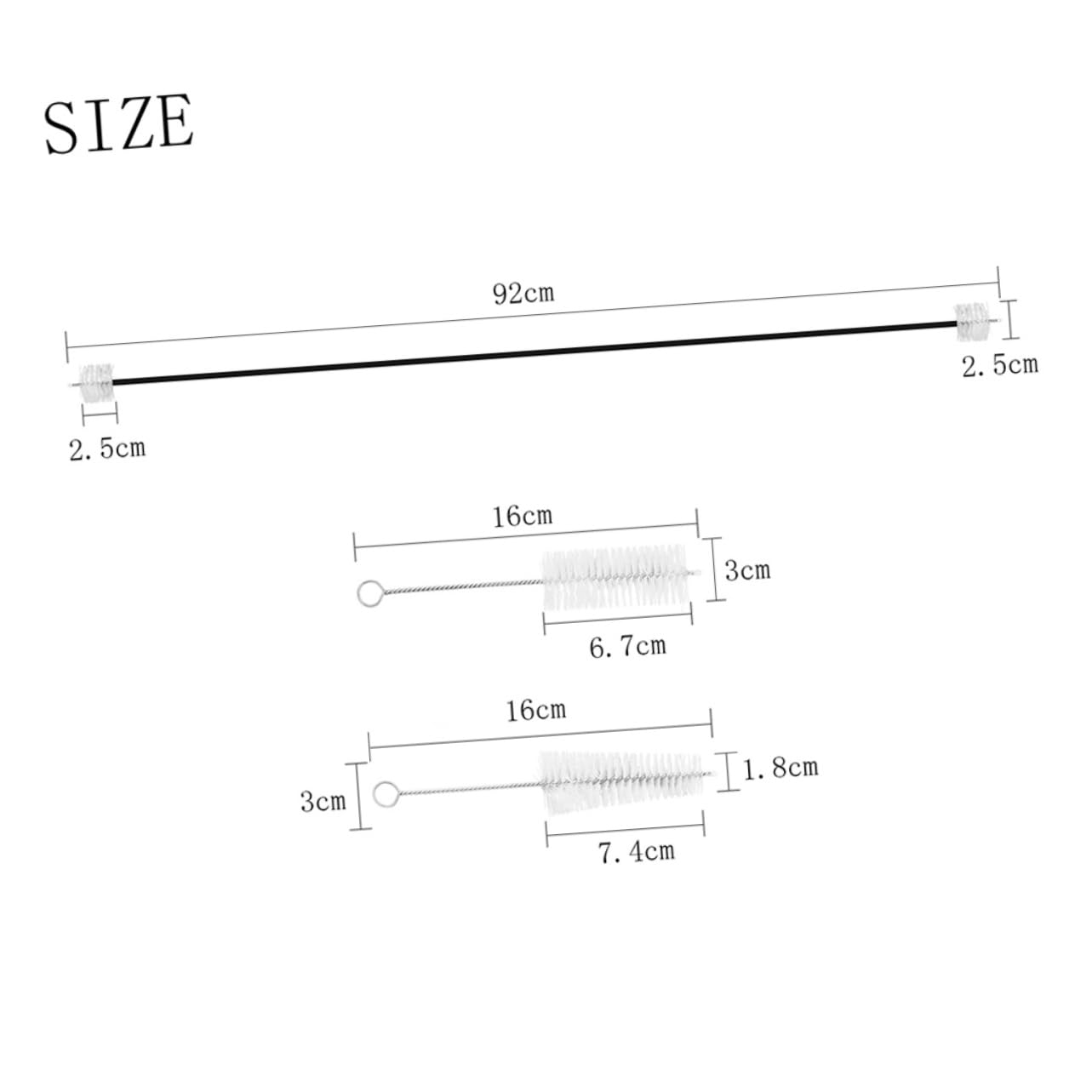 SUPVOX Complete Trumpet Cleaning Set 3 in 1 Kit Metal Brush Valve Casing Brush for Trumpet Maintenance