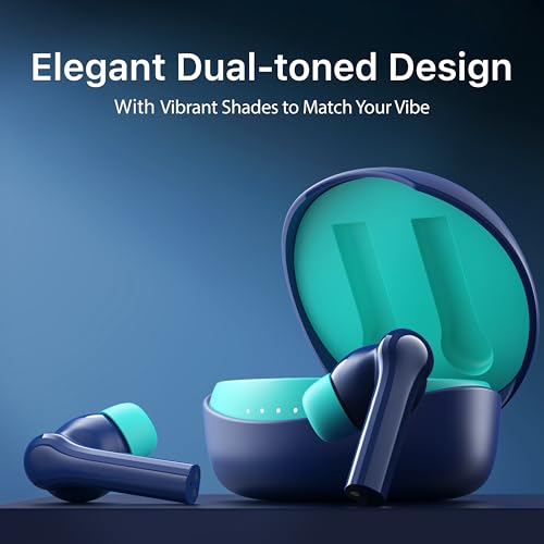 Image of Mivi DuoPods Maxx TWS [New Launch], 13mm Bass Drivers, 50 Hrs Playtime, HD Call Clarity with AI-ENC, Gaming Mode, BT v5.3, Swift Type-C Charging, Made in India Earbuds