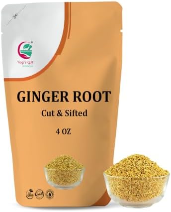 Yogi's Giftยฎ Dried Ginger Root 4 oz | Cut & Sifted Ginger Root Pieces