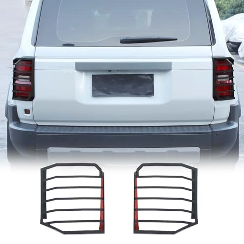Fgtagtal Tail Light Cover Guard Fit for Toyota Land Cruiser 250 Prado J250 LC250 2024 2025, Rear Tail Light Guards Cover, Tail Light Lamp Cover Guard Trim Frame Bezels Decoration, 2PCS, Carbon Steel
