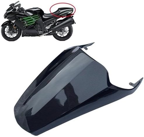 Plastic Rear Passenger Seat Fairing Cover for Kawasaki ZX14 2006 2007 2008 2009 2010 2011 ABS Tail Seat Cowl Carbon Fiber Effect