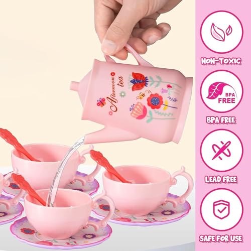 Lajeje M8061 46Pcs Kids Tea Party Set For Little Girls thumb #3