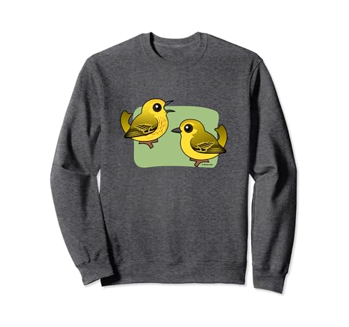 Cute Cartoon Yellow Warblers Birdorable Singing Bird Sweatshirt