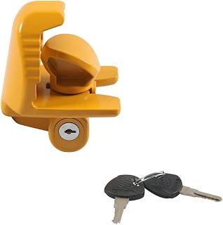 Kepgapo Cerradura de Enganche de Remolque de Tamaño Universal con 2 Llaves, Cerraduras de Remolque de Acero para Servicio Pesado para Vehículos, Remolques, Barcos y RVs