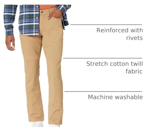 Image of Amazon Essentials Men's 5-Pocket Stretch Twill Casual Pants